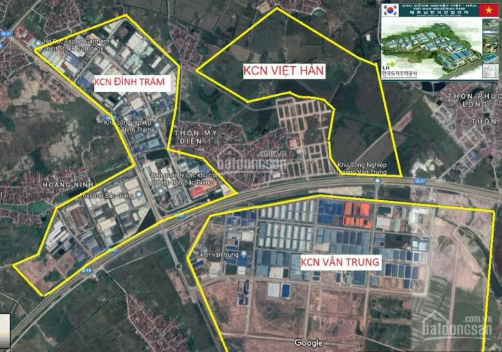 Khu công nghiệp tại Việt Yên Bắc Giang